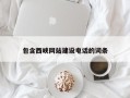 敦煌包含西峡网站建设电话的词条